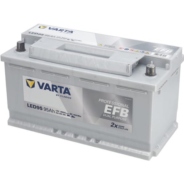 VARTA Battery 12V 95Ah 850A LED95 VARTA Professional Dual Purpose EFB 930095085