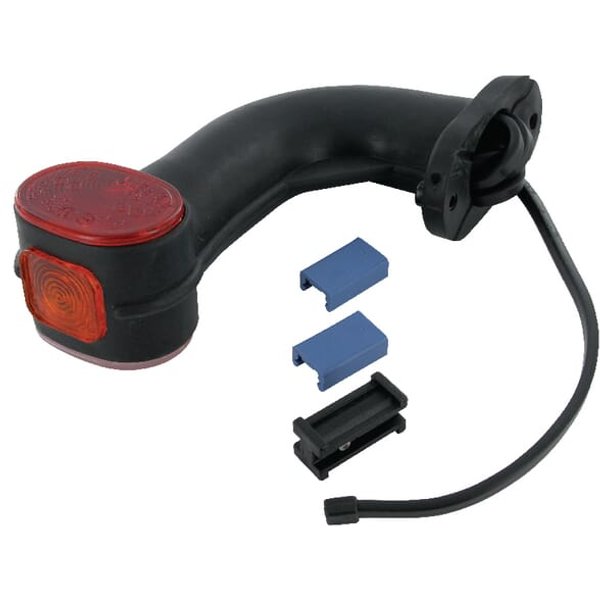 Aspöck Marker light LH 12V, red/amber, bolt on, 313809007
