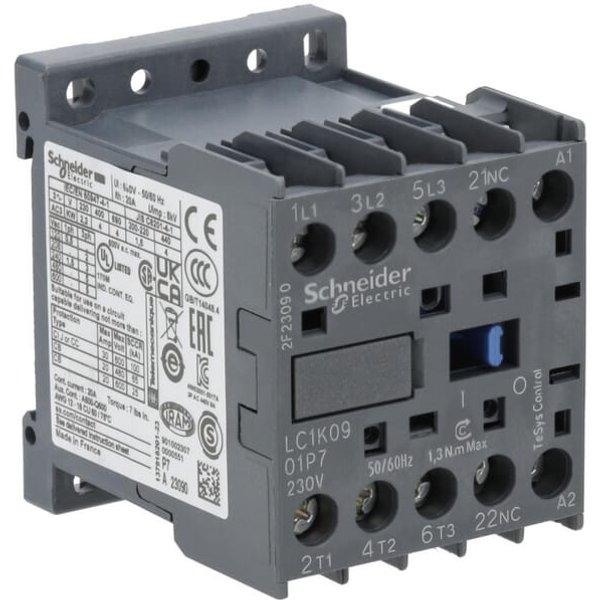Schneider-Electric Contacter 9A 4kW LC1K0901P7