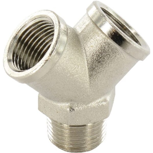 Lüdecke Y piece 3/8" M-F YA17