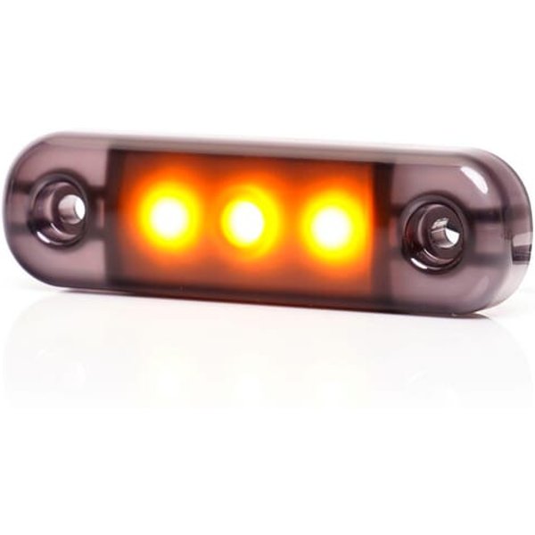 Kramp Side marker light LED, orange, rectangular, 12-24V, 84x24x10.4mm LA30099