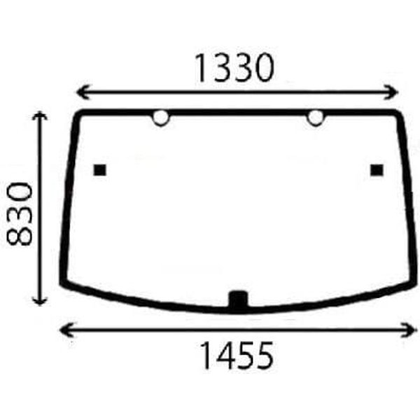 Kramp Rear window glass AL212195N