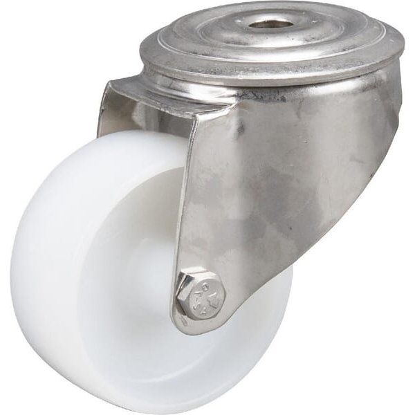 Tente Caster wheel swivel, polyamide wheel: diameter 80x34mm, stainless steel single bolt hole Load: 150kg, 8470UOO080P3013