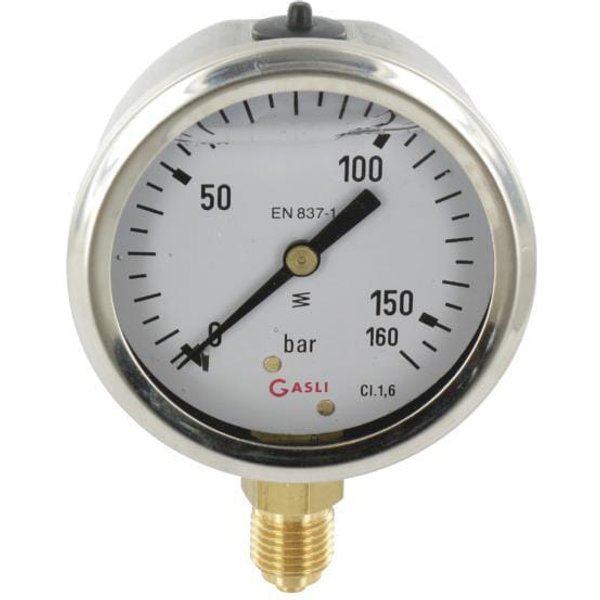 ET Pressure gauge diameter 63 0–160bar 1/4" bottom MA63160L04SSGF