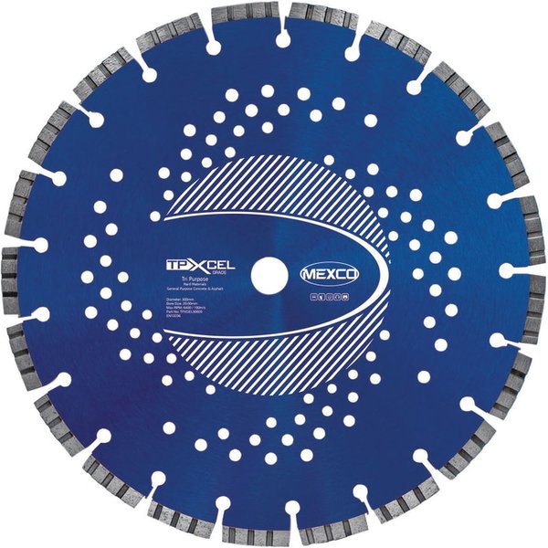 MEXCO XCEL Grade Tri-Purpose Diamond Blade 300 x 20 mm TPXCEL30020