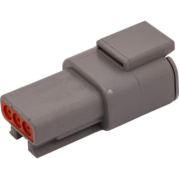 TE Connectivity DEUTSCH Plug housing female, 0.2-1mm² 3 poles Series DTM (1x), Deutsch DSDTM043P