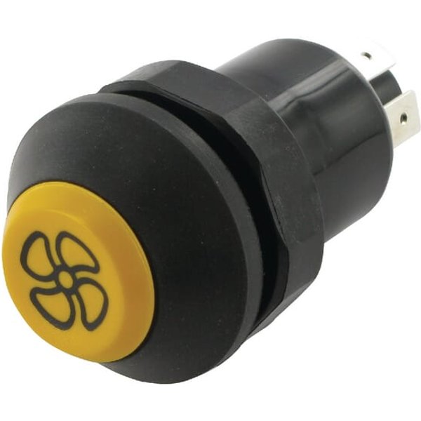 Pneutron Push switch, Fan, round, yellow 11130560PN