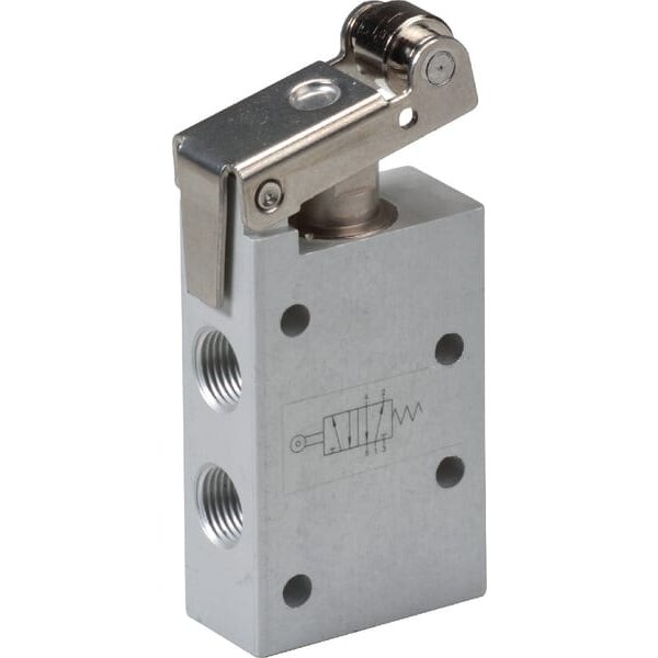 Kramp Lever valve, 5/2-roller 1/8" MERL52M18