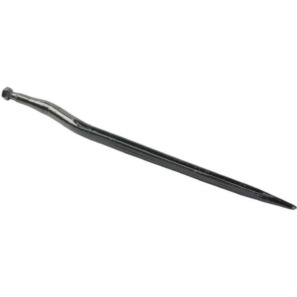 Stoll Silage tine, cranked: 58mm double T section 36x815mm, pointed tip with M22x1.5mm nut, black, 0476250