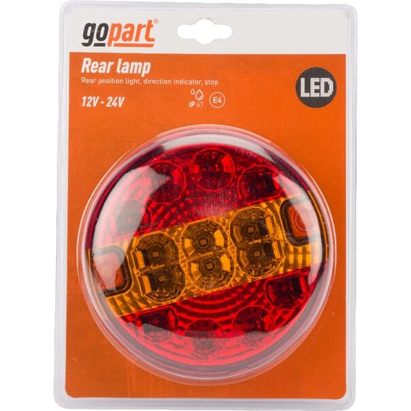 Kramp Rear light LED, round, 12-24V, diameter 140mm LA45050KR