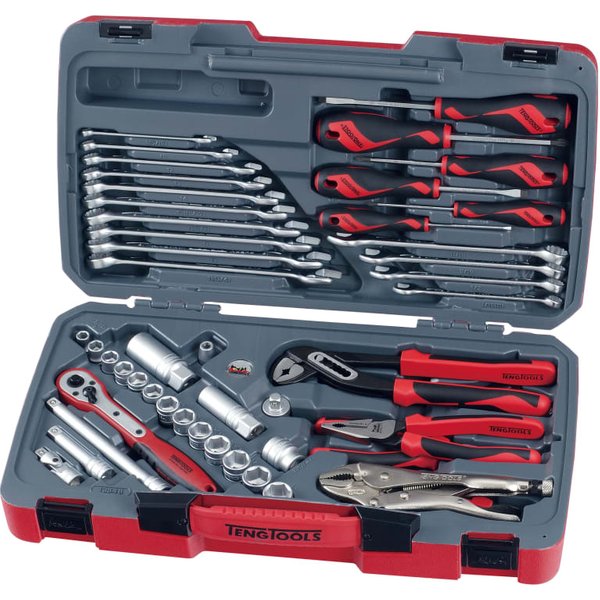 Teng 3/8in Socket & Tool Set of 48 Metric & AF T3848