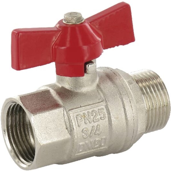 Unbranded Wing-grip ball valve 3/4" I/O KS34MV
