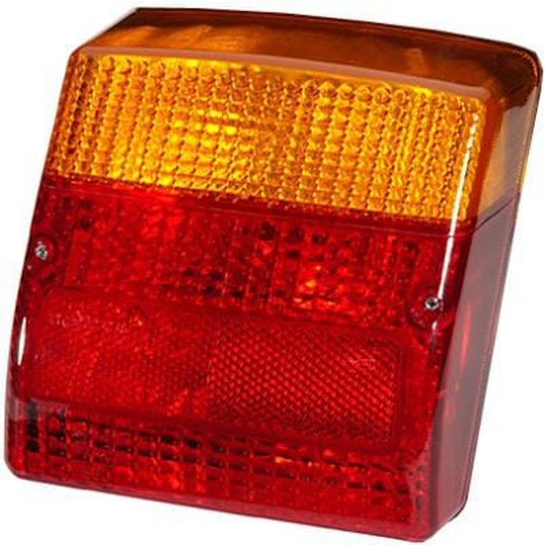 Hella Light lens, amber/red, square LH/RH/rear 9EL990142001