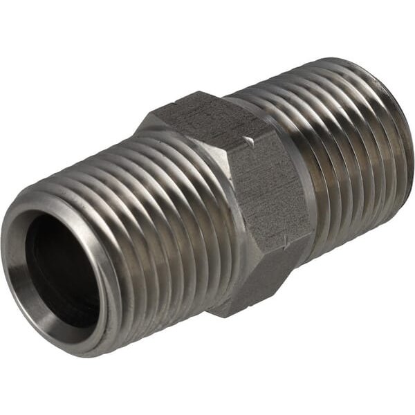 PH Hydraulik Straight Adaptor 1/2" NPT SS DNN08SS