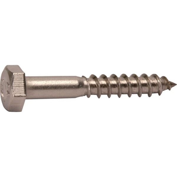 Kramp Wood screw 10x40mm, 17mm hex head, stainless steel, DIN 571 5711040RVSA4