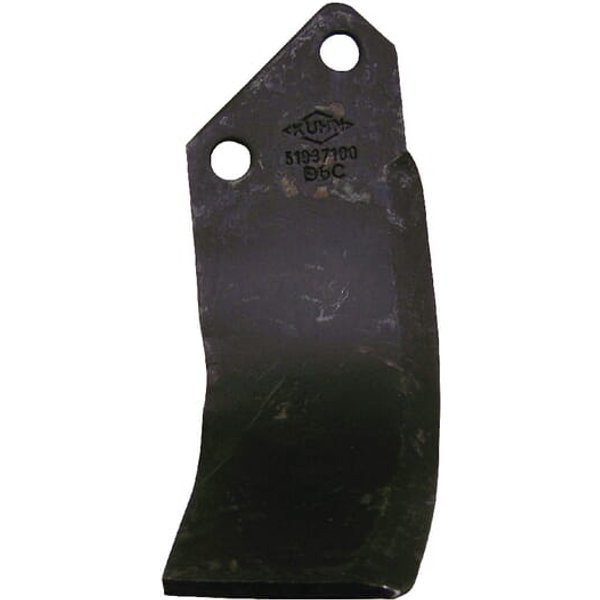 Kuhn Rotovator blade LH 190x135x80mm 7mm thick 51937100