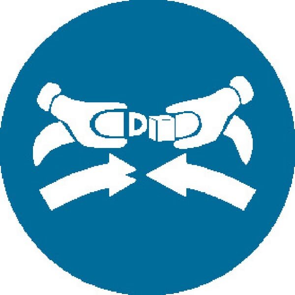 Brady Sticker mandatory sign transport seat belt diameter 100mm WB222753