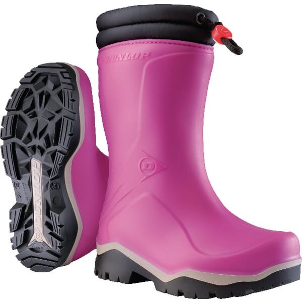 Dunlop Boots pink / black Childs size 12 Wellingtons Blizzard K37406131
