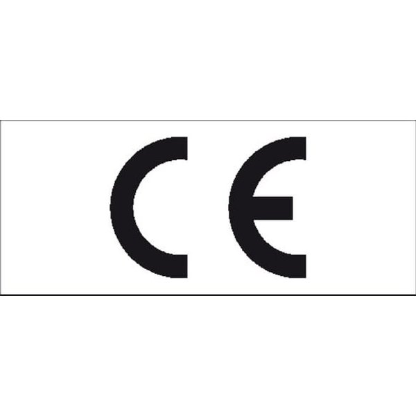 Brady Sticker information sign: CE 37x18mm WB250569