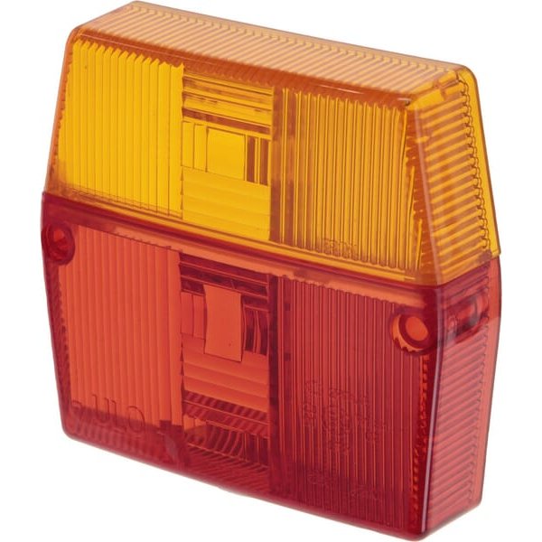 Aspöck Light lens, amber/red, square LH/RH/rear LA2704