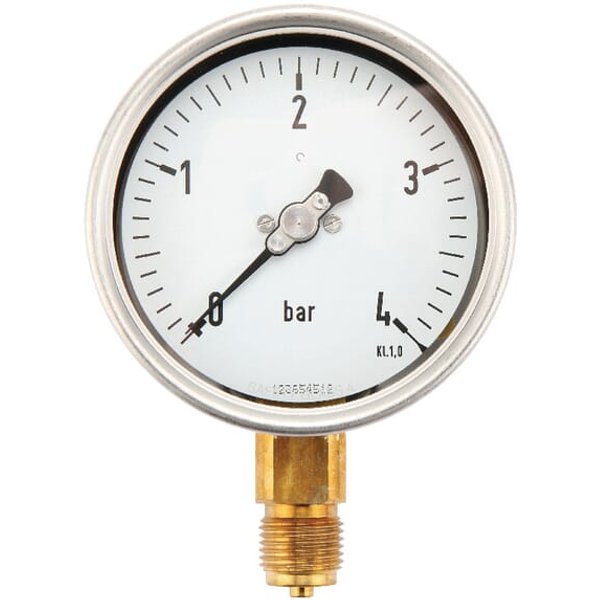 ET Pressure gauge diameter 100 0-4bar 1/2" MA1004L08SSGF