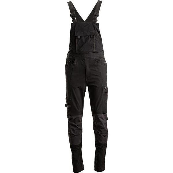 Kramp Dungarees, size XS, black, 4 Way Stretch, by KW203445001080