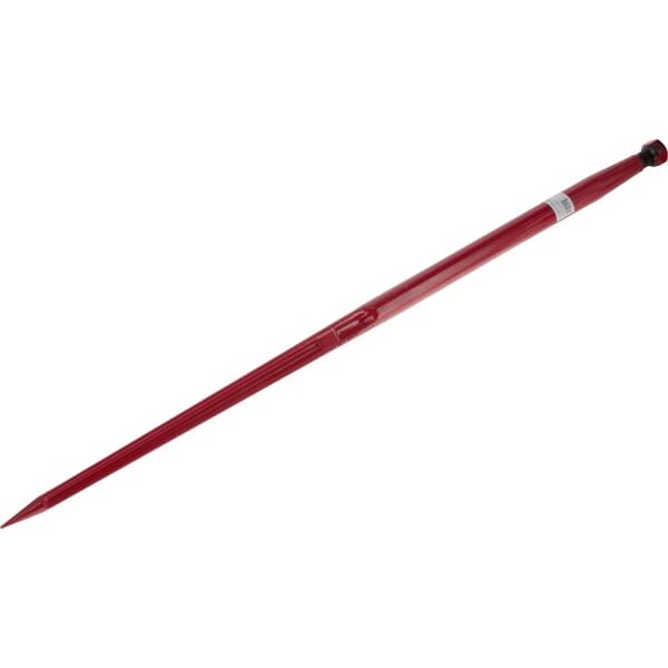 Kramp Loader tine, straight, double T section 42x1200mm, pointed tip with M28x1.5mm nut, red 519312028
