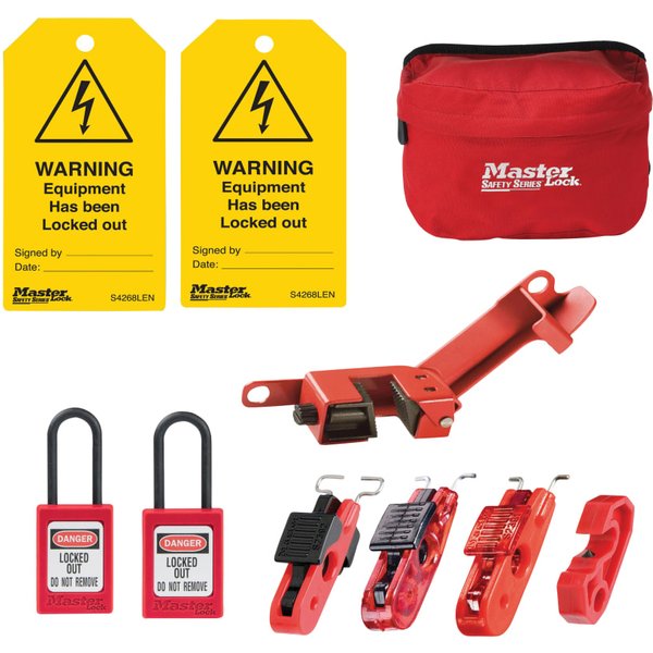 Master Lock ELECKIT-EN Electrical Lockout Kit, 7 Piece ELECKIT-EN