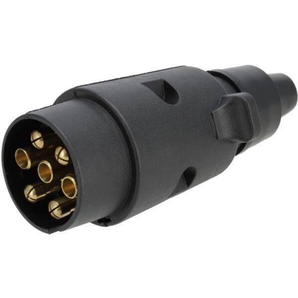 Kramp Trailer plug 7-pin, plastic, 12V, screw terminals (pack of 10 pcs) TR00001KRPACK