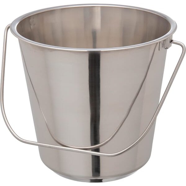 Kerbl Bucket 8.5 Liter, Stainless steel TZ1131