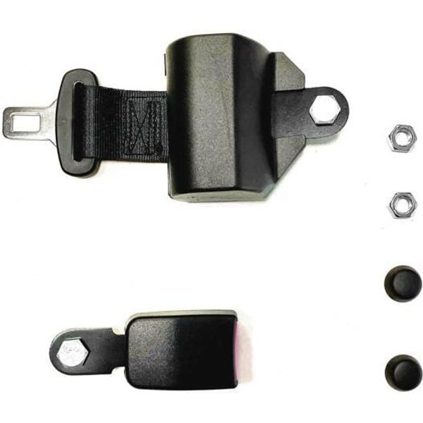 Kramp Retracting black seat belt 2 points SB2000333