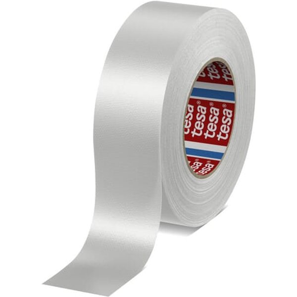 TESA Tape, cloth, standard PE coated, white, 50m x 50mm, TesaBAND® T046880000900