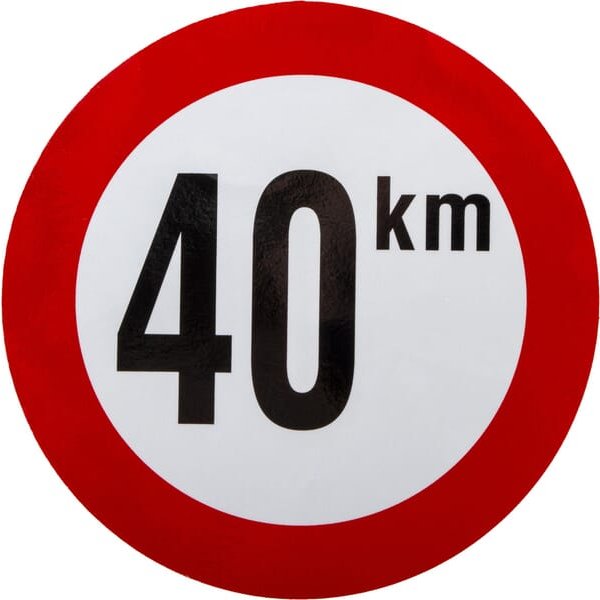 Mazon Sticker prohibition sign speed limit: 40km/h diameter 210mm WB69107