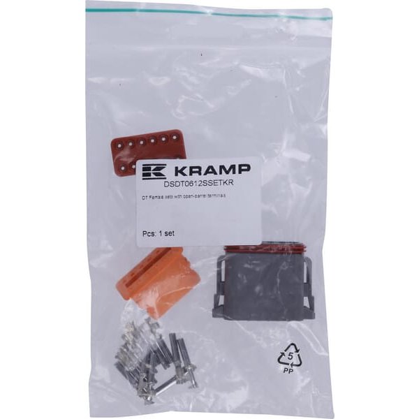 Kramp Set of DT 12 pin connectors plug female DSDT0612SSETKR