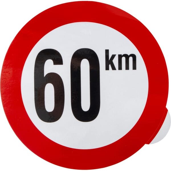 Unbranded Sticker prohibition sign speed limit: 60km/h WB6001