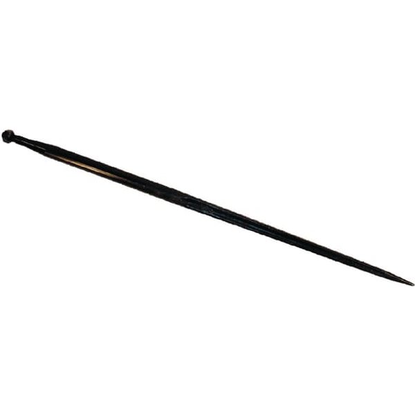 Battista Porteri Loader tine, straight, double T section 36x1100mm, pointed tip with M22x1.5mm nut, black, RT1
