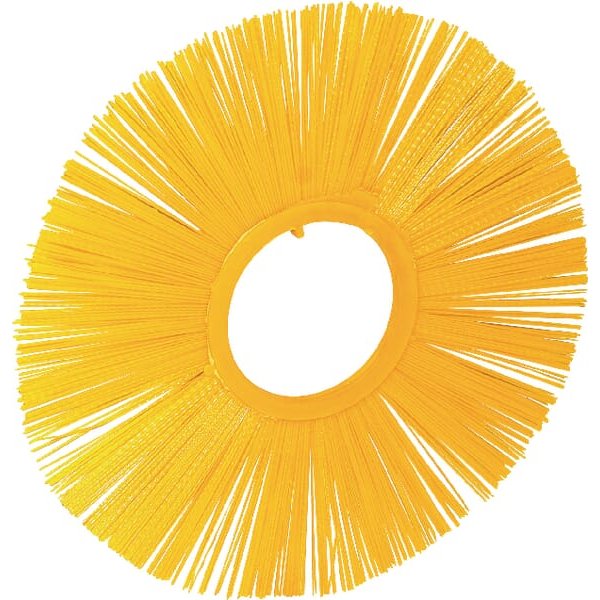 Kramp Rotary brush straight 700 x 7'' poly 2.2mm yellow 5011787000N