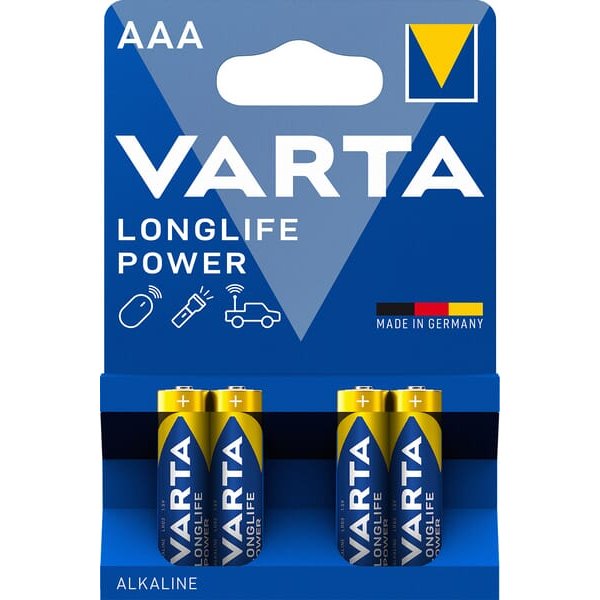 VARTA Consumer Batteries Batteries AAA/LR03 1.5V (4x) VT4903