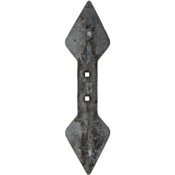 Non Original Cultivator point 440x135x19mm, reversible hardened, curved, 2 hole CP000024
