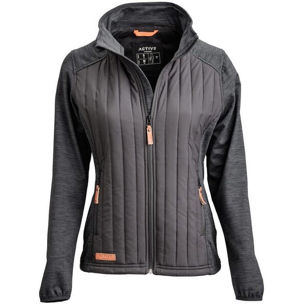 Kramp Hybrid/fleece jacket Ladies, charcoal S KW506301911048