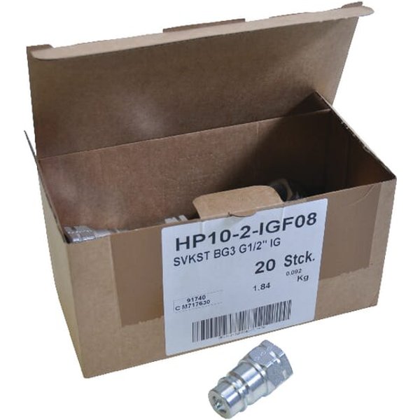 DNP Male coupling 1/2-1/2" BSP Box 20 pcs. SKPM12C08P020