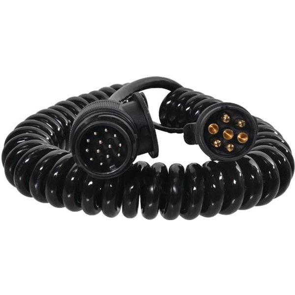 Kramp Spiral cable 7/13-pin connector, 3.5m LA404115