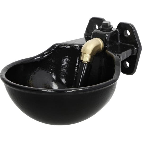 Farma Water bowl with tube valve G51 enamelled 202012FA