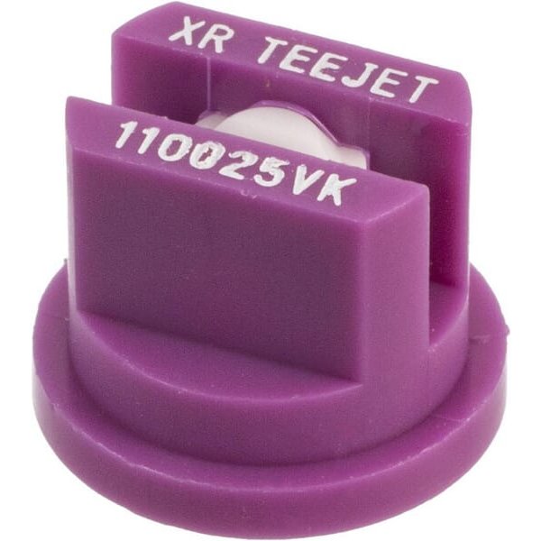 TeeJet Flat fan nozzle XR 110° 025 purple ceramic XR110025VK