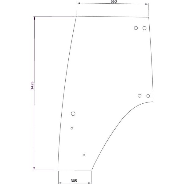 Kramp Door glass 117810030020KR