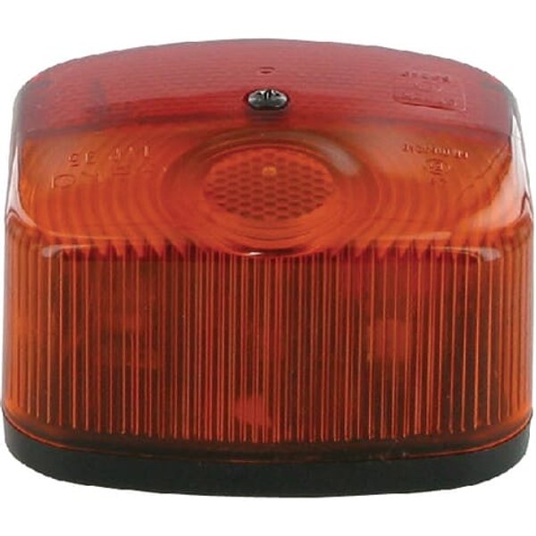 Geka Rear light LH square, 12V, amber/red, bolt on, Flat plug, BBS95L