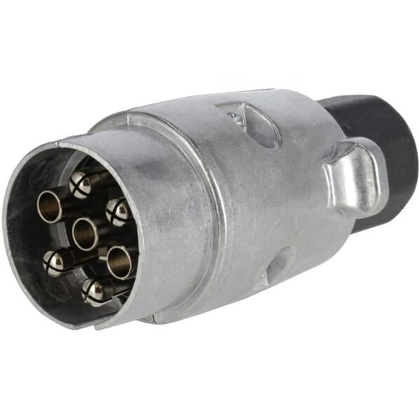 Kramp Trailer plug 7-pin, aluminium, 12V, screw terminals (pack of 10 pcs) TR00007KRPACK