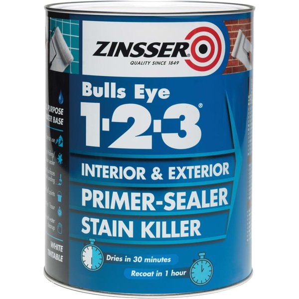 Zinsser Bulls Eye 1-2-3 Primer & Sealer 1L ZN7040001D1