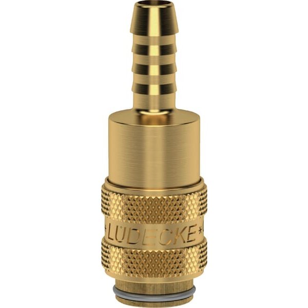 Lüdecke Quick release coupling with 9mm hosetail ESM9T