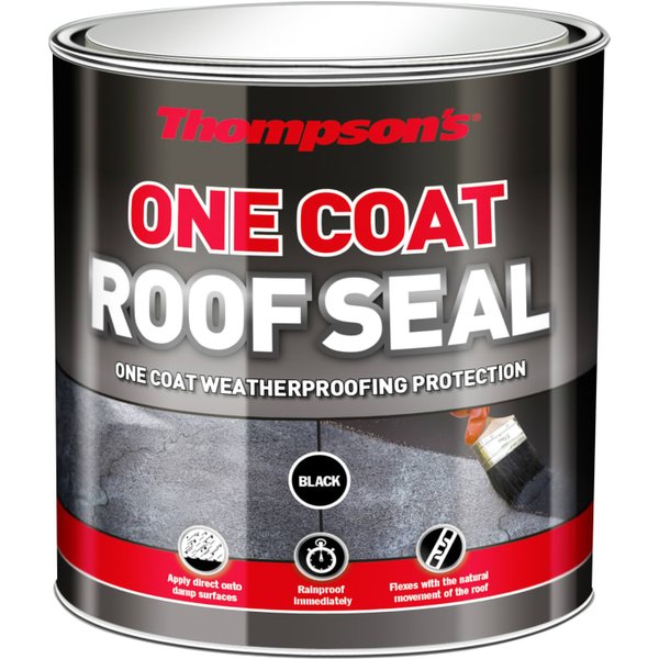 Ronseal Thompson's One Coat Roof Seal Black 5L 34750